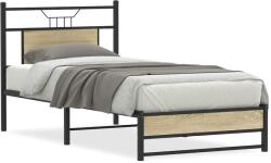 vidaXL sonoma tölgy színű szerelt fa ágykeret matrac nélkül 80x200 cm (4106953)