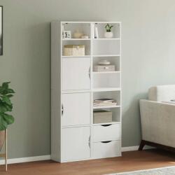 vidaXL 4 db fehér tömörfa fenyőfa oldalsó szekrény ODDA 40x24x79 cm (3365353)