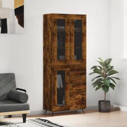 vidaXL füstös tölgy színű szerelt fa magasszekrény 69, 5 x 34 x 180 cm (3198574)