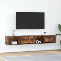 vidaXL 2 db füstös tölgy színű szerelt fa TV-szekrény 80x31x25, 5 cm (861463)