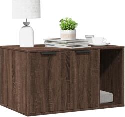 vidaXL barna tölgy színű szerelt fa macskaalomdoboz 80 x 50 x 45 cm (857739)