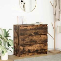 vidaXL füstös tölgy színű szerelt fa tálalószekrény 80x35x76 cm (861737)