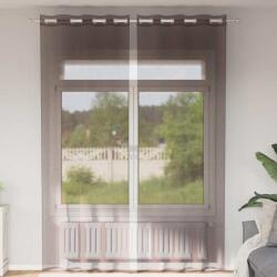vidaXL 2 db barna fátyolfüggönyök rojtokkal 140x260 cm (4102069)