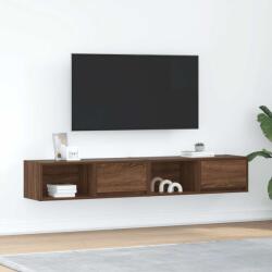 vidaXL 2 db barna tölgy színű szerelt fa TV-szekrény 80x31x25, 5 cm (861467)