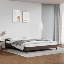 vidaXL barna ágykeret fejtámlával matrac nélkül 160x200 cm (347510)