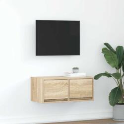 vidaXL sonoma tölgy színű szerelt fa fali TV-szekrény 60x31x25, 5 cm (861494)
