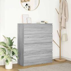 vidaXL szürke sonoma színű szerelt fa tálalószekrény 80x35x99 cm (3328485) - vidaxl