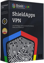 ShieldApps Software Innovations ShieldApps VPN (3 eszköz / 1 év) (Elektronikus licenc) (SHIELD-3D-1Y)