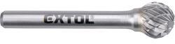Extol keményfém turbómaró, rotormaró, gömb alakú, 12mmx6mm, keresztfogazás (8703735) (8703735)