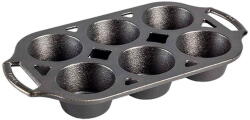 LODGE Tava din fonta cu 6 cupe pentru briose Lodge 32 x 18 cm L-BW6MFN (L-BW6MFN)