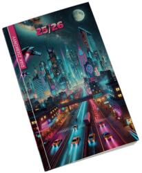 REALSYSTEM 2025/2026 cyberpunk diák zsebkönyv (5313-61) - bestbyte