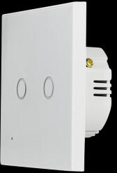 LogiLink Wi-Fi intelligens kettős fali kapcsoló, Tuya kompatibilis (SH0112)