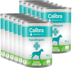 Calibra Veterianry Diets Dog Hypoallergenic Insect & Rabbit 12x400g