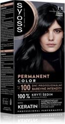 Syoss Permanent Color Culoare permanenta pentru par culoare 1-1 Black 1 buc