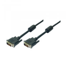 LogiLink DVI kábel, DVI-D/M - DVI-D/M, 1080p, 2x ferrit, 3 m (CD0002) (CD0002)