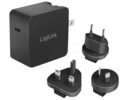 LogiLink USB utazási töltő, GaN, 1 port, USB-CF, 65 W, PD-vel (PA0302)