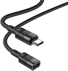 hoco. Adaptor Date si Incarcare USB-C - USB-C HOCO U107, 1.2m, Negru - gsmnet