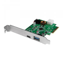 LogiLink PCI Express kártya, USB 3.2 Gen2x1, 1x USB-C PD 3.0 és 1x USB 3.0 (PC0089)