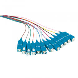 LogiLink Színes pigtail készlet 12x SC, OS2, 2m, kék csatlakozó (FL0SC02) (FL0SC02)