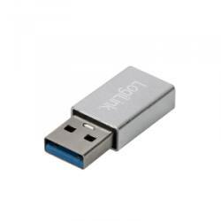 LogiLink USB 3.2 Gen1 Type-C adapter, USB-A/M-USB-C/F, ezüst (AU0056) (AU0056) - aqua