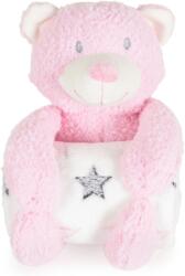 Cangaroo Бебешко одеяло с мека играчка Cangaroo - Rory Bear, 90 х 75 cm, розово (111965) - ozone