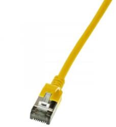 LogiLink Patch cable Cat. 6A STP TPE SlimLine yellow 2, 0m (CQ9057S) - aqua