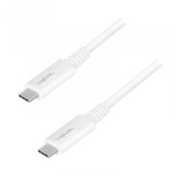LogiLink USB 4 Gen 3 Type-C kábel, C/M-USB-C/M, PD, AV, 0, 8 m (CU0180) - aqua