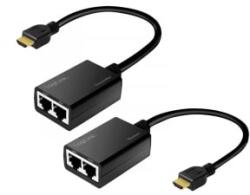 LogiLink HDMI vezeték nélküli bővítőkészlet (TX+RX), akár 15 m-ig (HD0021) - aqua