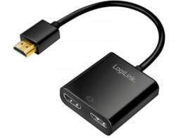 LogiLink HDMI elosztó, 1x2 port, 4K/60 Hz, EDID, HDCP, HDR, CEC, IR, leskálázó, 0, 13 m (HD0061) (HD0061)