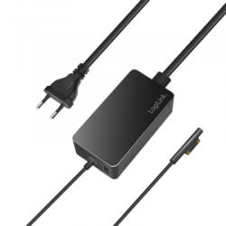 LogiLink Felületi laptop töltő, 65 W, USB-Port, fekete (PA0309) (PA0309) - aqua
