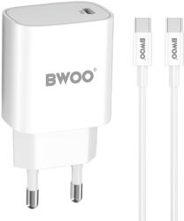 BWOO 20W hálózati töltő CDA159 USB-C - USB-C kábellel