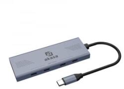 Akasa 10Gbps USB Type-C 4 portos Hub (AK-CBCA32-18BK)