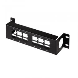 LogiLink Konzol 12 Keystone modulhoz, 10 hüvelykes vagy falra szerelhető (NK4078)