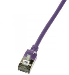 LogiLink Patch cable Cat. 6A STP TPE SlimLine violet 0, 3m (CQ9019S) (CQ9019S)