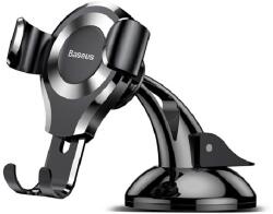 Baseus OSCULUM [Honor Magic7 Lite]autós tartó (műszerfalra, szélvédőre, tapadókorongos, gravitációs, állítható) EZÜST