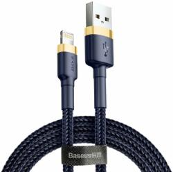 DeTech Кабел Baseus Cafule, от USB A(м) към Lightning(м), 1m, син (CALKLF-BV3)