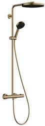 Hansgrohe Pulsify S Puro - Set de duș cu termostat, diametru 26 mm, 3 jeturi, bronz periat 24236140 (24236140)