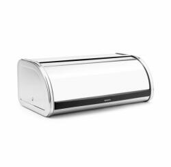 Brabantia Cutie de paine Brabantia Roll Top 646881, 16 L, 44.5x26 cm, Constructie usoara si robusta, Inox (646881)