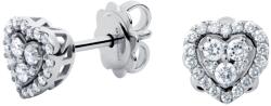 57emozioni Cercei in forma de inimia, aur 18k, diamante naturale 0.31 ct, 57emozioni
