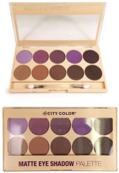  City color matte eye shadow palette