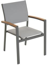  Kerti szék 86, 5 x 57 x 57, 5 cm egymásba rakható antracit (SC00250)