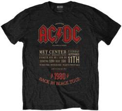 AC/DC Ing Minnesota '80 Unisex Black XL (ACDCTS90MB04)