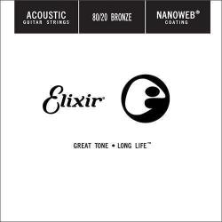 Elixir Acoustic 80/20 Bronze NanoWeb . 032 Különálló akusztikus gitárhúr (15132-ELIXIR)