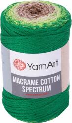 YARNART Macrame Cotton Spectrum 225 m 1322 Brown Green Zsinór (Macrame Cotton Spectrum 1322)