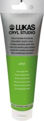 LUKAS Cryl Studio Plastic Tube Akril festék Chrome Green Light 125 ml 1 db (747510012)