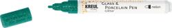 Kreul Glass & Porcelain Pen Glitter Medium Permanent filctoll Green 1 db (16510-KREUL)