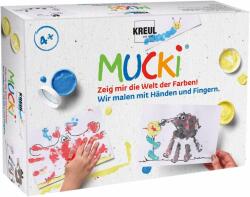 Kreul Mucki Set de vopsea pentru degete Hands and Fingers 5 x 50 ml (<![CDATA[29101]]>)