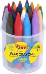 Jovi Jumbo Easy Grip Case Triangular Wax Crayons Creioane cu ceară Culori asortate 24 buc (975)