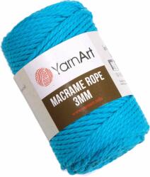 YARNART Macrame Rope 3 mm 3 mm 63 m 763 Blue Zsinór (Macrame Rope 3 mm 763)