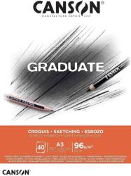 Canson Pad Graduate Sketching Vázlatfüzet 40 A3 96 g (C400110363)